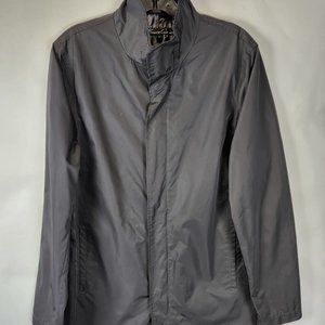 Kenneth Cole Men's Charcoal Windbreaker Above-The-Knee Coat Jacket, Size Small